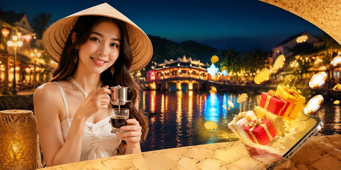 Phụ nữ Huế mặc áo dài truyền thống cầm điện thoại đăng ký tài khoản và xem thông tin nạp tiền trên 712